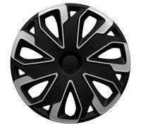 AutoStyle 15'' pouces Enjoliveurs Jeu noir/argenté PP 5475SB Cap De Roue Enjoliveur Auto