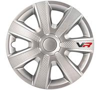 AutoStyle 16'' pouces Enjoliveurs Jeu argent/carbone PP 5156 Cap De Roue Enjoliveur Auto