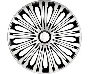 AutoStyle 16'' pouces Enjoliveurs Jeu noir/argenté PP 5256 Cap De Roue Enjoliveur Auto