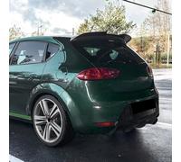 AutoStyle Becquet de toit compatible avec Seat Leon 1P 5-portes Facelift 2009-2012 (ABS Noir Luisant)