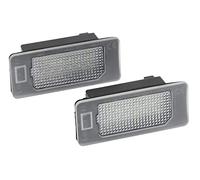 AUTO-STYLE Feux de plaque d'immatriculation LED - compatible avec Audi/Volkswagen/Skoda/Porsche divers, Noir