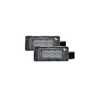AUTO-STYLE Feux de plaque d'immatriculation LED compatible avec Peugeot divers, Noir