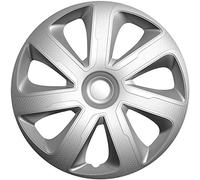 AutoStyle 14'' pouces Enjoliveurs Jeu argent/carbone PP 5304S Cap De Roue Enjoliveur Auto