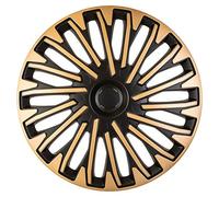 AutoStyle 14'' pouces Enjoliveurs Jeu doré noir PP 5414GB Cap De Roue Enjoliveur Auto