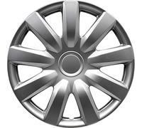 AutoStyle Enjoliveurs 14'' pouces Cap De Roue Jeu Enjoliveur Auto gris foncé PP 9854, Gunmetal