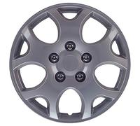 AutoStyle Enjoliveurs 15'' pouces Cap De Roue Jeu Enjoliveur Auto argent PP 9385SL
