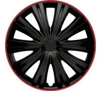 AutoStyle enjoliveurs Giga 15 pouces ABS noir / rouge lot de 4 Rouge G
