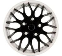 AutoStyle enjoliveurs Missouri 15 pouces ABS noir / blanc lot de 4 Wit G