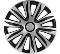 AutoStyle Enjoliveurs Nardo 15 pouces ABS argent / noir lot de 4 Argent G