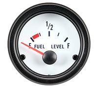 AutoStyle Instrument Performance Blanc Manomètre de Niveau Carburant 52mm