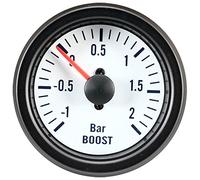 AutoStyle Instrument Performance Blanc Manomètre de Pression de Turbo 52mm