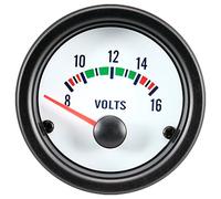 AutoStyle Instrument Performance Blanc Voltmètre 52mm