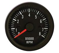 AUTO-STYLE Instrument Performance noir classique compte-tours >8000rpm 2/3/4/5/6/8 cil. 52mm