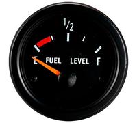 AutoStyle Instrument Performance Noir Manomètre de Niveau de Carburant 52mm