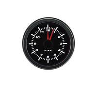 AutoStyle Instrument Performance Noir Manomètre Horloge Analogique 52mm