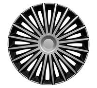 AutoStyle Jeu de 4 enjoliveurs Dakota 13-inch Argent/Noir