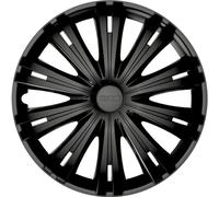 AUTO-STYLE Jeu d'enjoliveurs Giga 15-inch mat noir