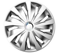 AutoStyle Jeu de 4 enjoliveurs Grip Pro 16-inch Argent