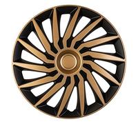 AutoStyle Jeu de 4 enjoliveurs Kendo 15-inch Noir/d'or
