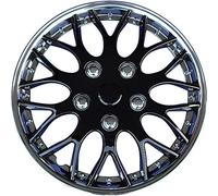 Autostyle Jeu d'enjoliveurs Missouri 15 pouces chromé/noir