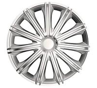 AutoStyle Jeu de 4 enjoliveurs Nero 17-inch Argent