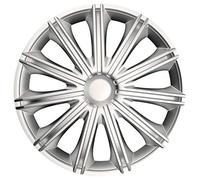 AutoStyle Jeu de 4 enjoliveurs Nero 18-inch Argent