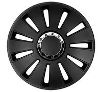 AutoStyle Jeu de 4 enjoliveurs Silverstone Pro 17-inch Noir
