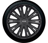 Jeu d'enjoliveurs Giga 15-inch mat noir