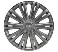 AutoStyle enjoliveurs Giga 15 pouces ABS gunmetal ensemble de 4 Donkergrijs