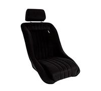 AUTO-STYLE Siège baquet 'Classic' - Noir - Dossier fixe + Appuie-tête - incl. glissières