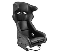 AutoStyle Siège baquet 'FS' - Simili Cuir Noir - Dossier fixe en polyester - in lissières