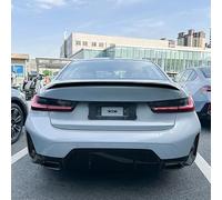 AutoStyle Spoiler arrière compatible avec BMW Série 3 G20 Sedan 2019- (ABS Noir Luisant)