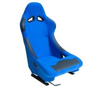 AutoStyle Siège baquet 'BW' - Bleu - Dossier fixe - incl. glissières