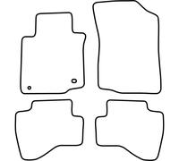 AutoStyle Set de Tapis de Sol Compatible avec Toyota Aygo 2005-2010