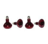 AutoSwan Lot de 4 Ampoules Chauffantes pour de 100 W, Ampoules de Soleil Infrarouge pour Amphibiens, Ampoules Chauffantes pour pour Tortues, Lézards et Plus Encore.