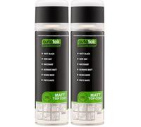 Autotek Professional Peinture en aérosol noire mate professionnelle, 300 ml (Lot de 2)