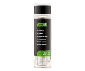 Autotek Professional Peinture en aérosol noire satinée professionnelle, 300 ml