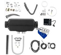 Autoterm Air 2D 2 kW 12 V Diesel Chauffage de stationnement avec OLED - Unité de commande PU-27 et pompe à carburant silencieuse pour camping-car, camping-car, voiture, camion, bateau