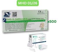 Autotest rapide d'antigène Covid-19 Deepblue (test amateur) 500 pièces MHD 01/26 | ID : 2099 | Tests parahealth S (5 pièces, MHD 12/25)