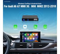 AUTOTOP - Interface CarPlay Android Auto sans fil, pour Audi A6 A7 MHI2 2015 2018, écran de 8 pouces avec AirPlay Mirror Link GPS Navi For A6 A7 MHI2
