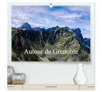 Autour de Grenoble (Calendrier mural 2026 DIN A2 vertical) calendrier de bureau: Grenoble est entourée de montagnes, voici quelques sommets qui la dominent