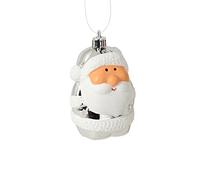 AUTOUR DE MINUIT 5SUS1256AG Suspension Père Noël Plastique Argent 5 x 4 x 9 cm