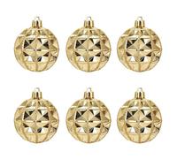 Autour de Minuit Boule Géométrique, Plastique, Or, 7 x 7 x 7 cm