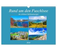Autour du lac de Fuschl, Version française (Calendrier mural 2026 DIN A3 portrait), Calendrier CALVENDO mensuel