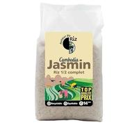 AUTOUR DU RIZ - Riz jasmin Cambodge 1/2 complet équitable 2kg - Vente à l'unité - meilleure offre