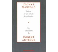 Autour d'un effort de mémoire
