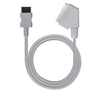 AUTOUTLET 1,8 Mètres de Câble Péritel RVB Réel pour Wii Wii U Remplacement de Câble Péritel RVB Réel pour La Console de Télévision Gris