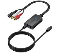 AUTOUTLET 192kHz Convertisseur DAC Convertisseur Optique vers RCA vers Analogique SPDIFToslink Adaptateur 3,5mm avec 1M de câble pour HDTV DVD Blu-ray Sky Xbox PS3 PS4