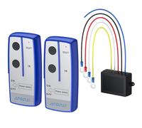 AUTOUTLET 2PCS Télécommande de Treuil sans Fil 12V Robuste Portée à Distance 100''/ 30m avec Voyant Lumineux pour Jeep ATV SUV