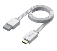 AUTOUTLET Adaptateur Wii HDMI 1080P/720P Prend en Charge Tous Les Modes D'affichage Câble avec Câble WII Et HDMI Intégré De 150 Cm, Plug and Play(Blanc)